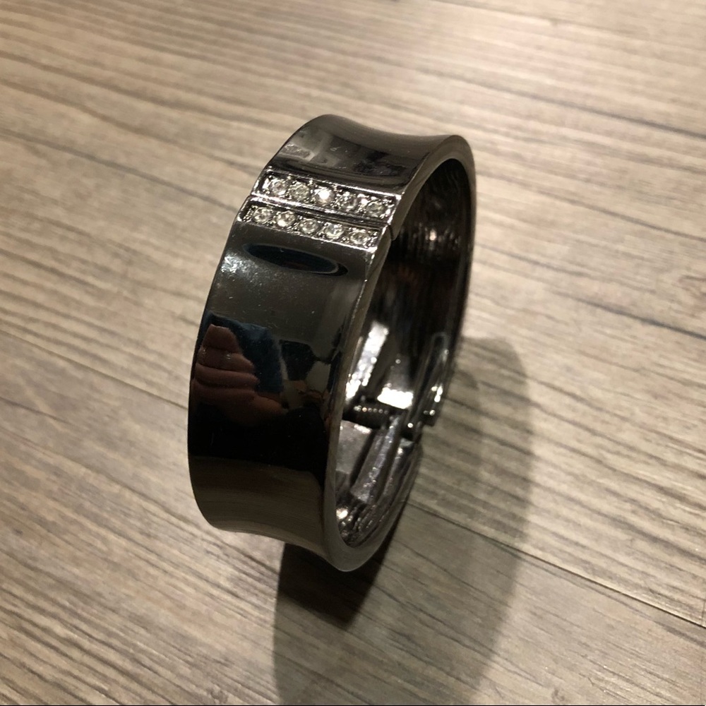 Charming Charlie chrome charcoal bracelet